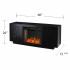 Delgrave Smart Fireplace w/ Media Storage - Black