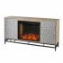 Hollesborne Smart Fireplace w/ Media Storage - Natural