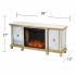 Toppington Mirrored Smart Fireplace - Gold