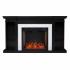 Henstinger Smart Fireplace w/ Bookcase - Black