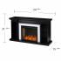 Henstinger Smart Fireplace w/ Bookcase - Black