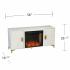 Lantara Smart Fireplace w/ Media Storage - Ivory