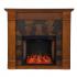 Elkmont Faux Stone Smart Electric Fireplace