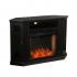 Claremont Smart Corner Fireplace w/ Storage - Black