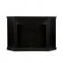 Claremont Smart Corner Fireplace w/ Storage - Black