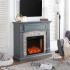 Seneca Smart Media Fireplace - Gray