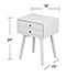 Alpine Bedside Table w/ Drawers