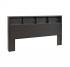 District King Headboard in Washed Black