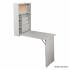 Fold-Out Convertible Wall Mount Desk - Gray