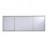 Wedlyn Mirrored Desk - Glam Style - Matte Silver w/ Mirror