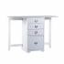Fold-Out Organizer and Craft Desk - White