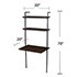Haeloen Wall Mounted Floating Desk – Dark Tobacco and Black
