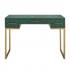 Carabelle Emerald and Gold Writing Desk w/ Drawers