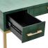 Carabelle Emerald and Gold Writing Desk w/ Drawers