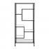 Jaymes Metal/Glass Asymmetrical etagere/Bookcase