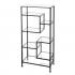 Jaymes Metal/Glass Asymmetrical etagere/Bookcase