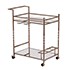 Ivers Metal Mirrored Bar Cart - Champagne