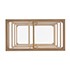 Jaymes Metal/Glass Asymmetrical etagere/Bookcase - Gold