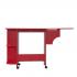 Stradville Expandable Rolling Sewing Table/Craft Station - Universal Style - Farmhouse Red