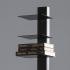 Stewartby Spine Tower Shelf - Black