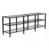 Tyler Metal/Glass TV Stand - Transitional Style - Black