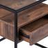 Olivern Glass-Top End Table w/ Storage