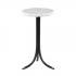 Grendon Round Marble-Top Accent Table