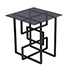 Clanlin Glass-Top Accent Table