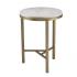 Garza Marble Side Table - Midcentury Modern Style
