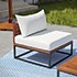 Taradale Outdoor Coffee Table and Modular Loveseat Set - 2pc