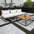 Taradale Outdoor Coffee Table and Modular Sofa Set - 2pc