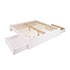 Select White King 4-Post Platform Bed with 2 Drawers