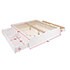 Select White King 4-Post Platform Bed with 4 Drawers