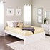 Select White Queen 4-Post Platform Bed Thumbnail