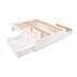 Select White Queen 4-Post Platform Bed with 2 Drawers