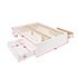 Select White Queen 4-Post Platform Bed with 2 Drawers