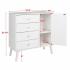 Milo MCM 4-drawer Chest with Door - White