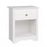 Monterey 1-drawer Tall Nightstand, White