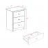 Monterey 3-drawer Tall Nightstand, White