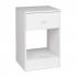 Astrid Tall 1-Drawer Night Stand, White