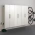 HangUps 72 in. H x 90 in. W x 16 in. D White Wall Mounted Storage Cabinet Set D Thumbnail