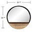 Drelling Round Wall Mirror w/ Shelf