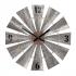 Brevan Oversized Decorative Windmill Wall Clock - Galvanized Aluminum