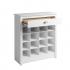 Entryway Shoe Storage Cabinet with 16 Cubbies