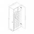 HangUps Collection 72 in. H x 30 in. W x 16 in. D White Wall Mounted Shoe Storage Cabinet